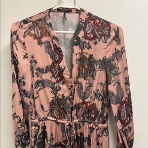 Floral Print Button-Up Dress